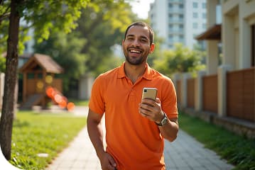 Pessoa usando aplicativo